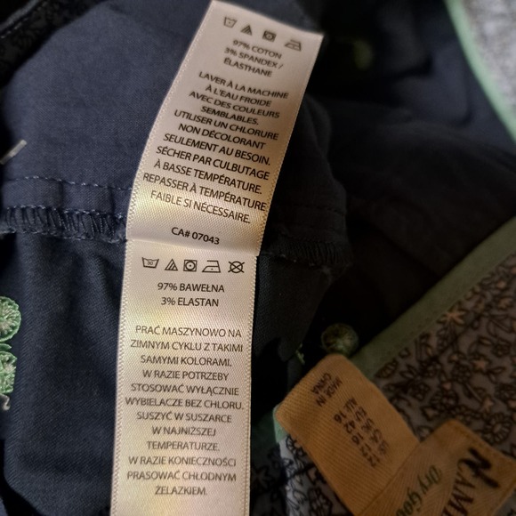 Cambridge Navy Blue Shorts Lime Embroidered Bicycles 12 - Picture 11 of 12